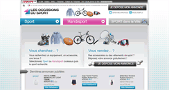 Desktop Screenshot of lesoccasionsdusport.com